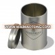 Round tea metal tin box / tea storage can / plug lid tea box